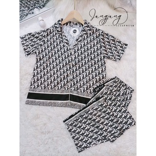 💕ĐỒ BỘ PYJAMA TAY NGẮN💕LỤA LATIN SAM