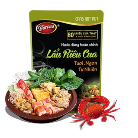 Lẩu Riêu Cua Nước Dùng Hoàn Chỉnh Barona Gói 230g
