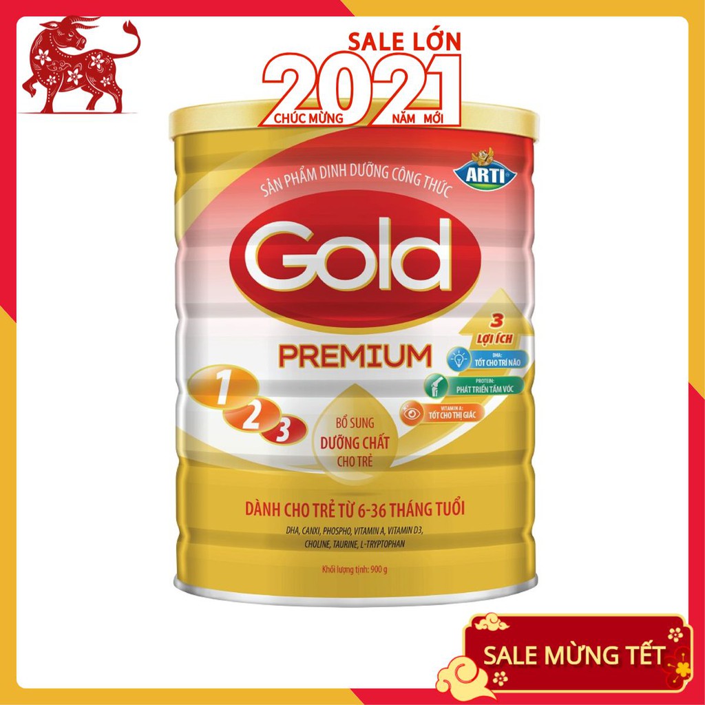  Sữa Arti Gold Premium 123 - 900G- Chính Hãng Phân Phối