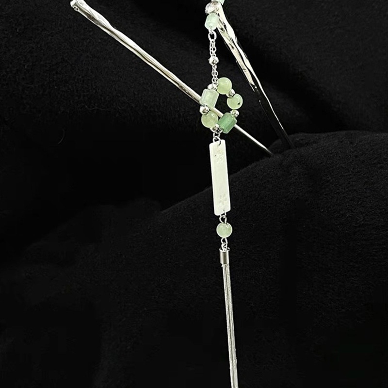 Trâm Cài Tóc Dáng Dài Bằng Kim Loại Phong Cách Trung Hoa Thanh Lịch