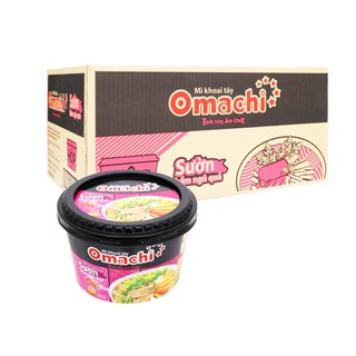 THÙNG 12 TÔ MÌ KHOAI TÂY OMACHI XỐT BÒ HẦM/ SƯỜN HẦM NGŨ QUẢ/ TÔM 5 SAO HỘP 93g