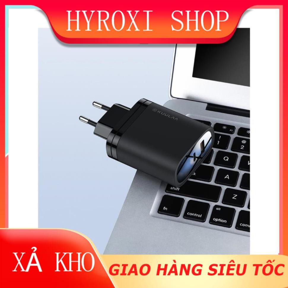 Cốc Sạc Nhanh 2 Cổng USB - Type C QC3.0 KuuLaa 36W dành cho Xiaomi Iphone Huawei OPPO PD36W HYROXISHOP
