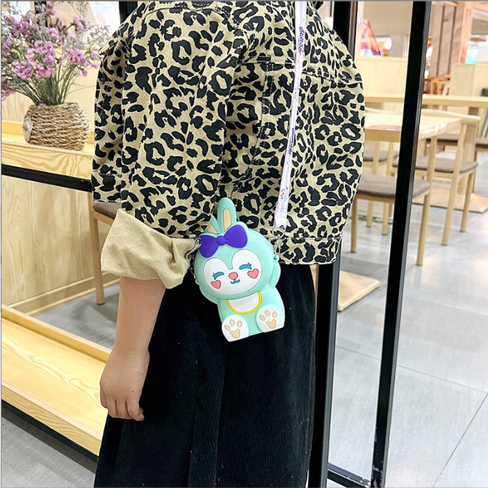 Túi Đeo Chéo Trẻ Em Mới Phim Hoạt Hình Dễ Thương Hình Thỏ Siêu Ngộ Nghĩnh Mẫu Mới