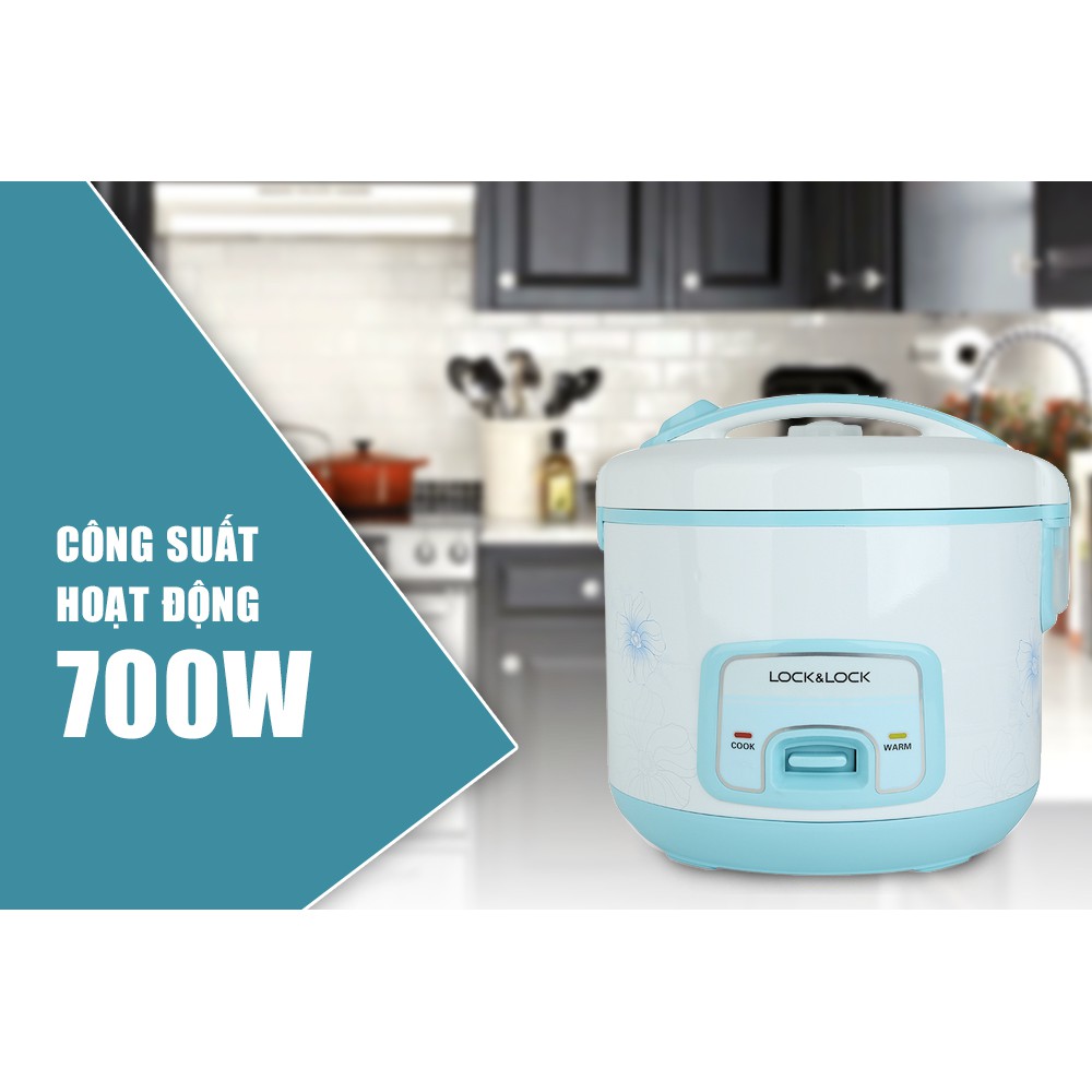 Nồi Cơm Điện Lock&Lock (1.8 lít) [EJR446BLU | BigBuy360 - bigbuy360.vn