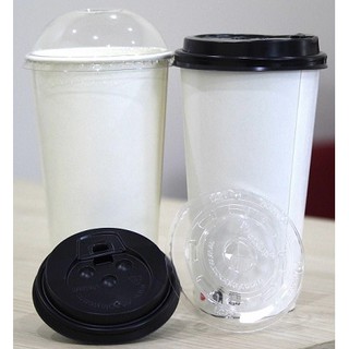 Combo 50 Cốc Giấy 12oz (360ml) KÈM NẮP ĐEN