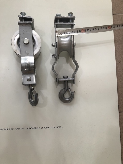 Puly nhôm kéo dây điện kt 120x60mm