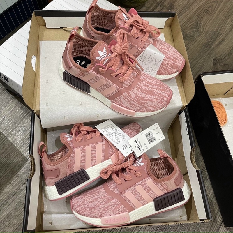 Giày nmd adidas hồng xước . Giày thể thao nam nữ sneaker buộc dây kèm hộp