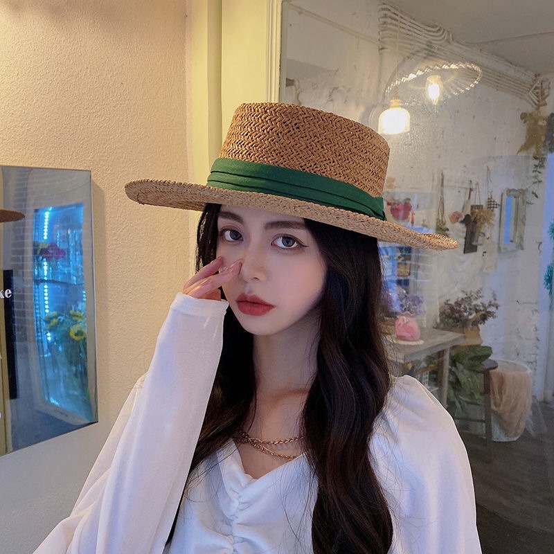 Mũ cói viền đủ màu