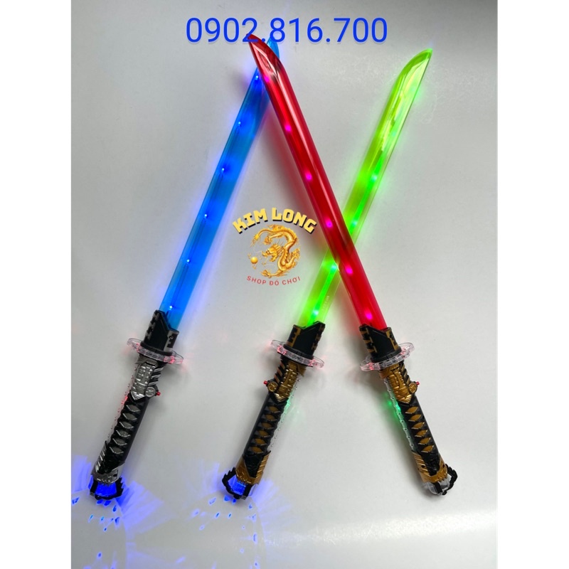 Đồ Chơi Kiếm Nhật Đồ Chơi Kiếm Nhựa Katana 68cm Có Đèn và Âm Thanh Hóa Trang Samurai - BỔ KHỦNG LONG