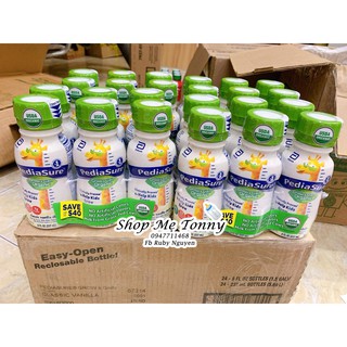 ( HÀNG MỸ BAY AIR) Sữa Nước PediaSure Organic chai 237ml (Date 2/2022)