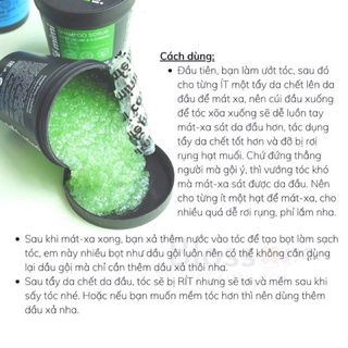 Tẩy tế bào chết da đầu Cafe Mimi Super Volume xanh lá sạch cho tóc dầu bết giúp tóc bồng bềnh 330g