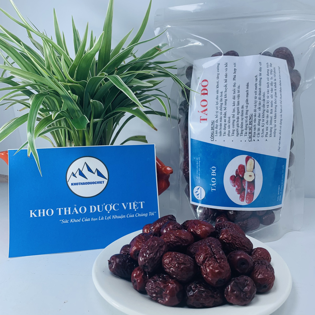 Táo Đỏ sấy khô hàng chất lượng to, đẹp túi 100g