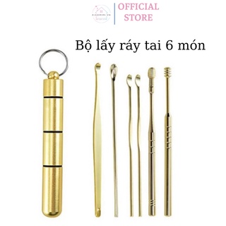Dụng cụ lấy ráy tai hộp 6 món cho bé có đèn thông minh bằng thép không rỉ Xiaomimi 5791770747