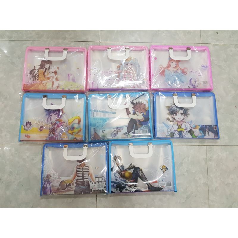 Cặp nhựa học thêm 7 ngăn loại dày dặn, chất lượng tốt