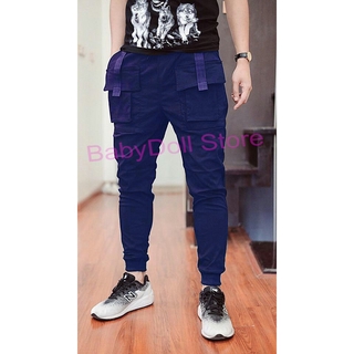 SALE HẾT MẪU - Quần jogger túi hộp lưng rút dây vải kaki co giãn