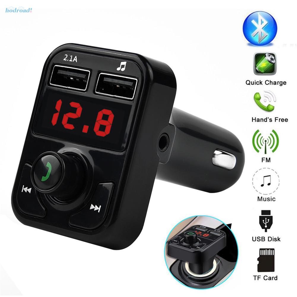 Củ Sạc Trên Ô Tô 5v 2.1a Usb 12v-24v Bluetooth Fm Mp3