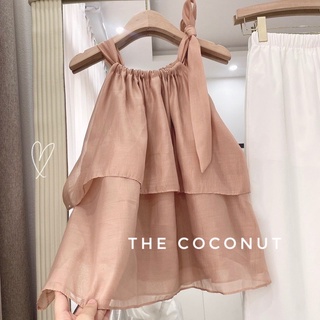 Áo yếm buộc nơ cổ chất tơ - the Coconut