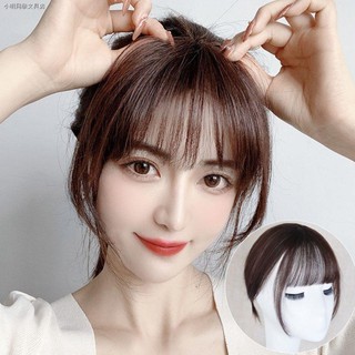 ↗Bộ tóc giả mái ngang màu sắc tự nhiên 3d kiểu Pháp cho nữ