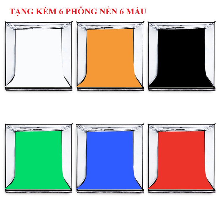 Hộp chụp sản phẩm 40x40cm cao cấp PULUZ có đèn led điều chỉnh được ánh sáng