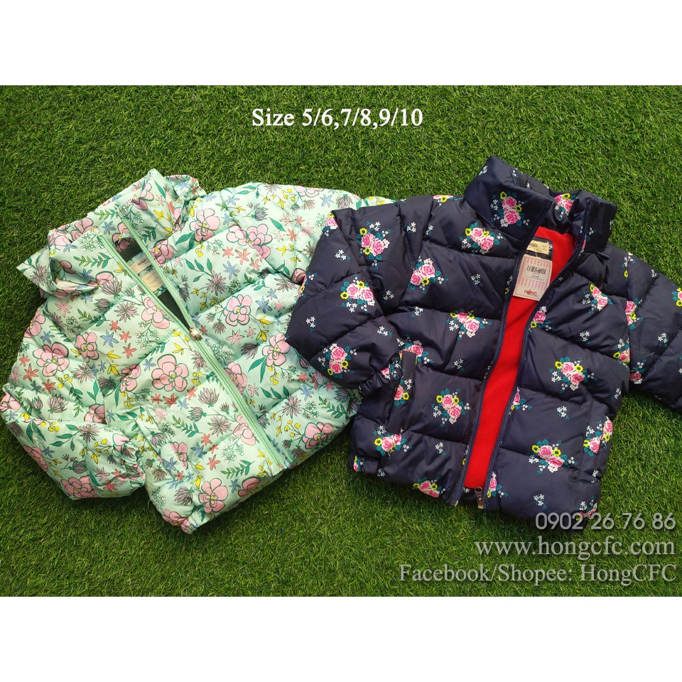 Áo phao Mago hoa bé gái