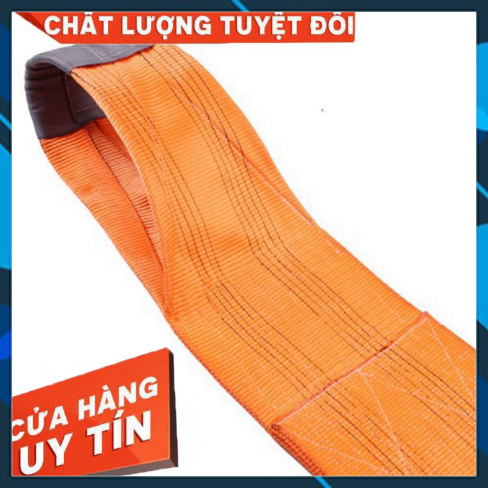 Dây Cáp Vải Dẹp Cẩu Hàng 10 Tấn, Bản 250mm, Hệ số an toàn 5:1, chất liệu 100% Polyeter cường lực siêu bền Kho Quận 12