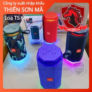 Loa bluetooth mini TS666, Đèn Led nháy đổi màu, thiết kế đẹp mắt
