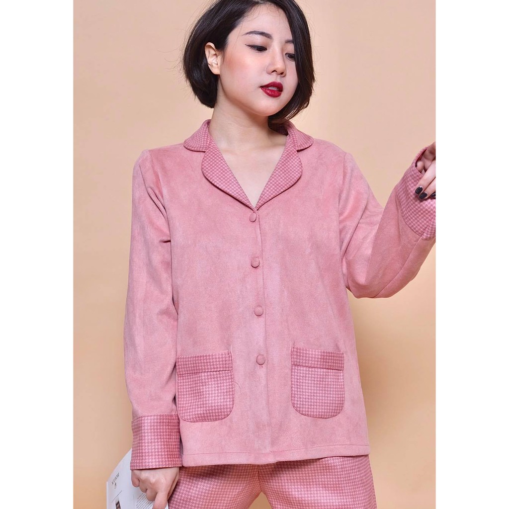 Set Pyjama F2 nỉ caro 3 màu cao cấp | BigBuy360 - bigbuy360.vn