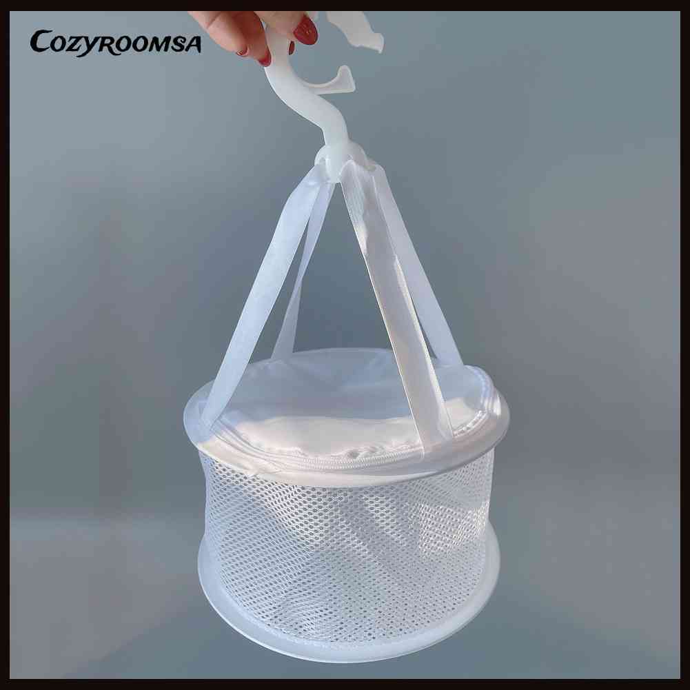 Túi Lưới Phơi Khô Cọ Trang Điểm Hình Trứng Gấp Gọn Được