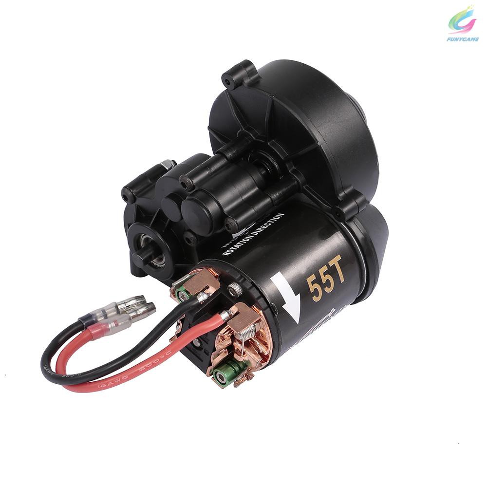 AUSTAR 540 55T RC Brushed Motor with Gear Box for 1/10 Axial SCX10 RC4WD D90 Crawler Climbing RC Car