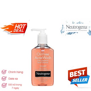 Sữa Rửa Mặt Neutrogena Oil Free Acne Wash Pink Grapefruit Facial Cleanser (177ml)