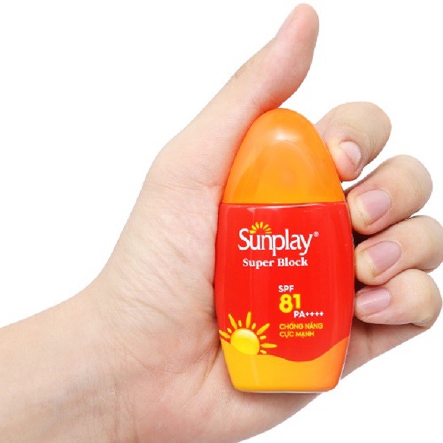 Sữa chống nắng cực mạnh Sunplay Super Block kháng nước tốt SPF 81/PA++++ 30g