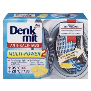 Viên tẩy lồng vệ sinh máy giặt Denkmit [ Hàng Đức hộp 60v