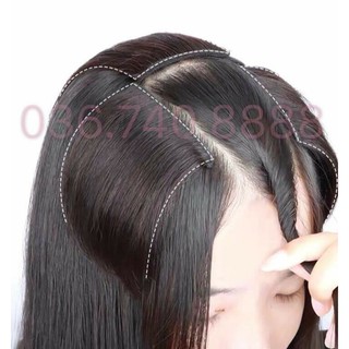 sét phồng chân tóc giả
