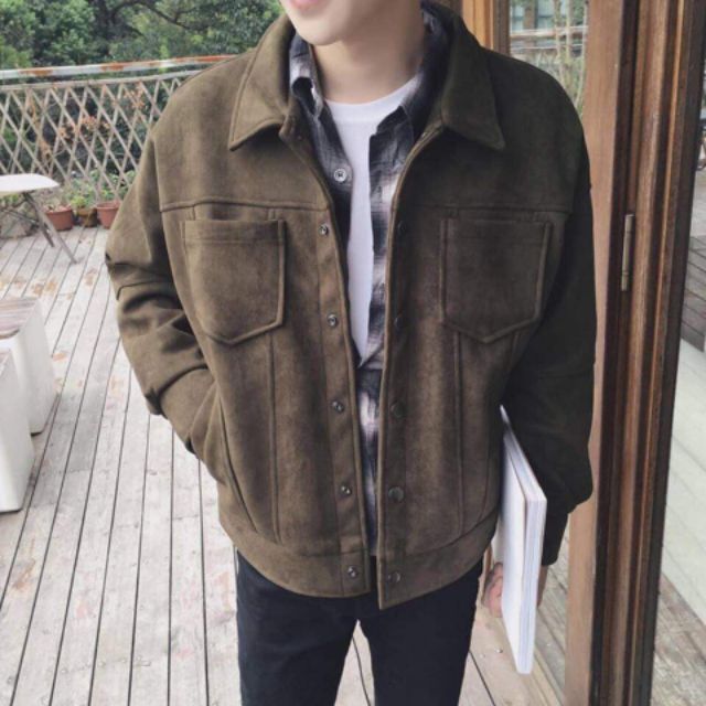😈Được Kiểm Hàng Trước💖     Áo jacket da lộn 😈HÀNG SIÊU CẤP😈