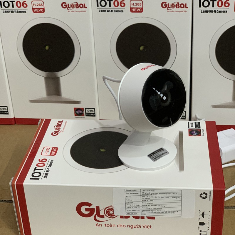 Camera Wifi Global IOT03 2MB Xoay 360 - IOT06 1080P Đứng Góc Rộng Siêu Nét [ IOT-03 IOT3 IOT-06 IOT6 ]- chính Hãng BH24t