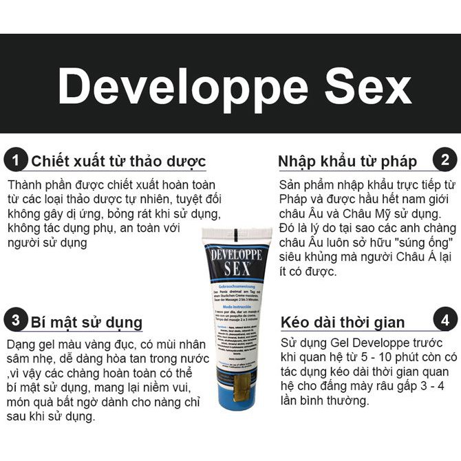 Tăng kích thước cậu nhỏ DEVELOPPE