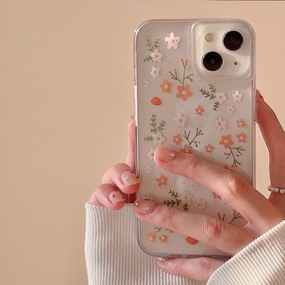 Ốp Điện Thoại Acrylic Chống Sốc Họa Tiết Hoa Cho IPhone 14 13 12 11 Pro Max X XR XS Max 8 7 Plus 14 Pro Max SE 2020 SE3