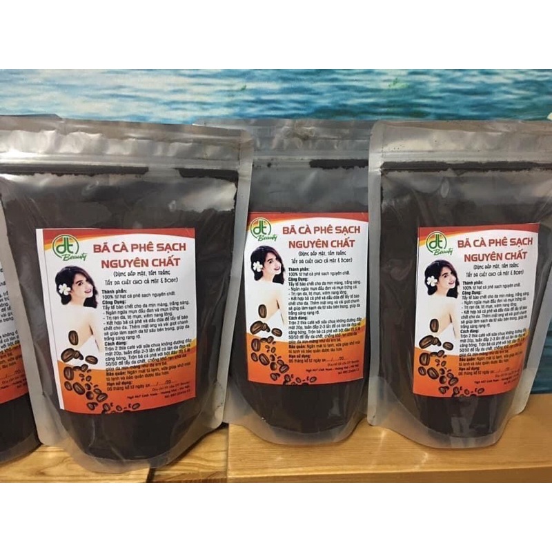 Gói nhỏ dùng thử Bã cafe 100g đắp mặt