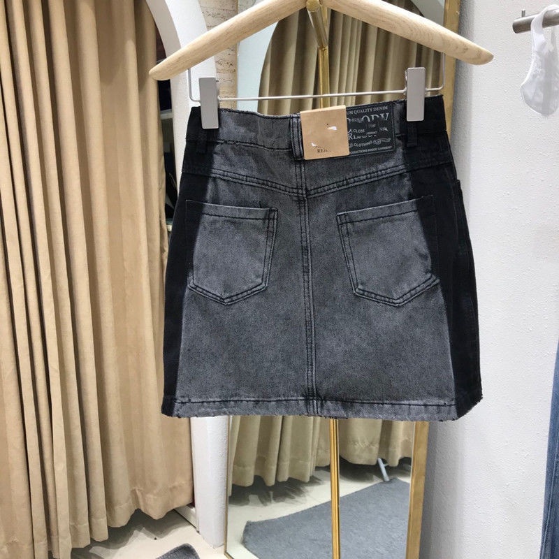 Chân váy jean chữ A Pure Cube lưng cao thời trang cá tính