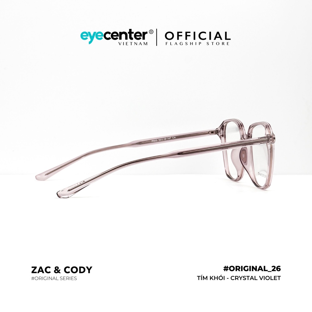 Gọng kính vuông nam nữ chính hãng B26-S by Zac &amp; Cody nhập khẩu Eye Center Vietnam