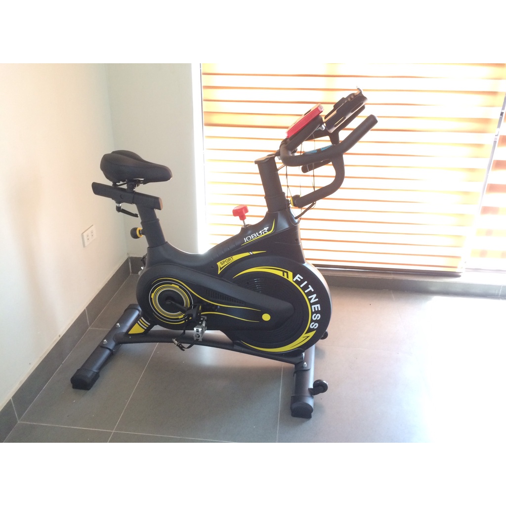 Xe đạp tập gym tại nhà cao cấp JOBUR JINESS S500 - Bánh đà kháng từ + Đo nhịp tim Tặng kèm Tai nghe và BGN