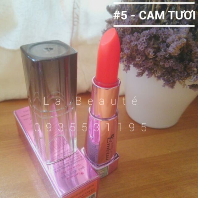 (Chính hãng 100%) Son Embisu Glow Lip Tint dưỡng ẩm lâu phai