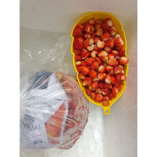 Dâu tây tươi gọt 1kg - cung cấp làm trà dâu