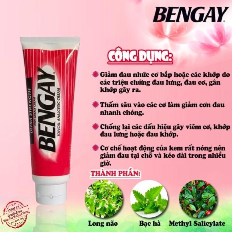 Dầu nóng xoa bóp BENGAY Mỹ hộp 2 tuýp x 113 gr