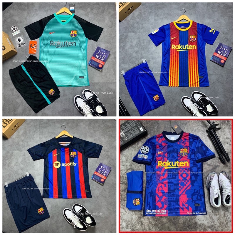 Bộ quần áo đá bóng CLB Barca 2022/2023 hàng cao cấp Thailand