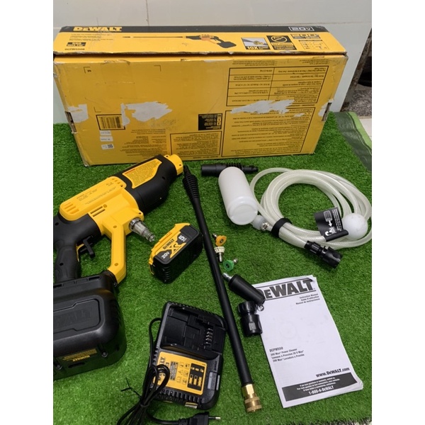 Máy rửa xe Dewatl 20v DCPW550 .pin 5ah sạc 220v