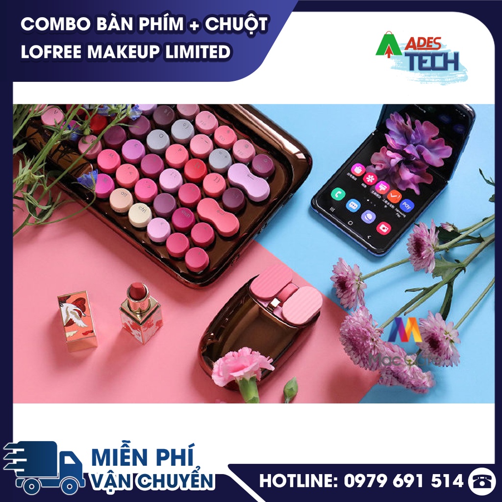 Bộ Bàn Phím, Chuột, Máy Tính Cầm Tay LOFREE MAKEUP BLOOM ROSE