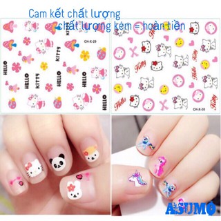 {{HOT HOT}} Miếng dán móng tay / Sticker dán móng tay cho bé ASUMO