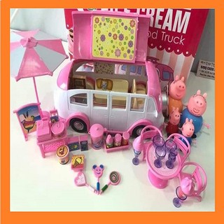 Bộ heo Peppa dã ngoại - đồ chơi gia đình heo đi chơi du lịch