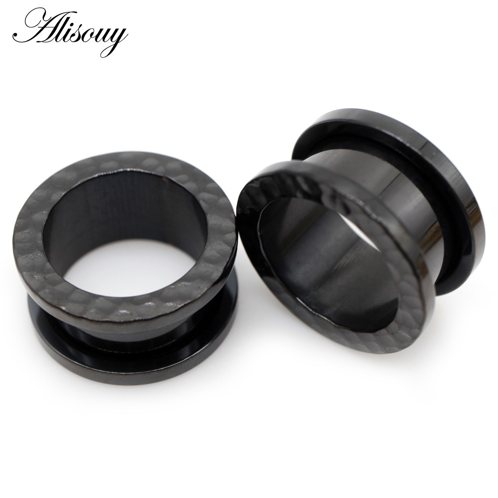 Alisouy Set 2 Khuyên Nong Tai Hình Nhịp Tim Bằng Thép Không Gỉ